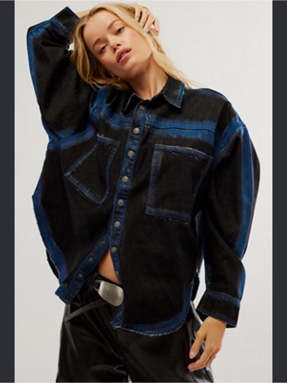OneTeaspoon Blue Punk Daria Denim
Shirt | Free People L $178